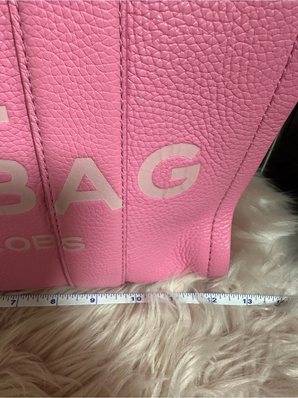 Marc Jacobs Pink THE TOTE BAG Signature leather Tote with Strap - Picture 8 of 8